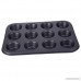 12-Cavity Nonstick Carbon Steel Mini Cake Egg Tart Mold Muffin Cupcake Baking Pan - B072R64RS3